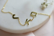 Monogram karkötő ezüst