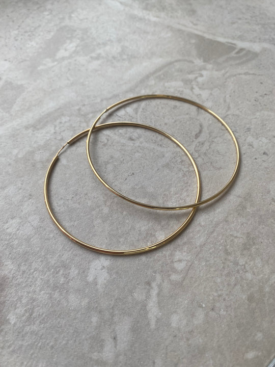 Cső karika fülbevaló