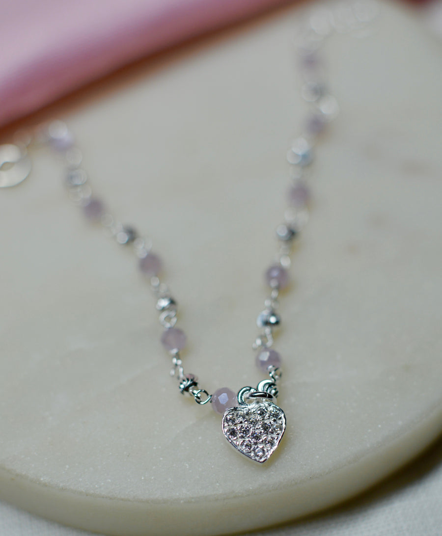 Szívecskés karkötő