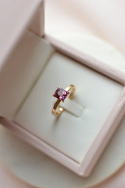 Mauve Rubelit Gyűrű