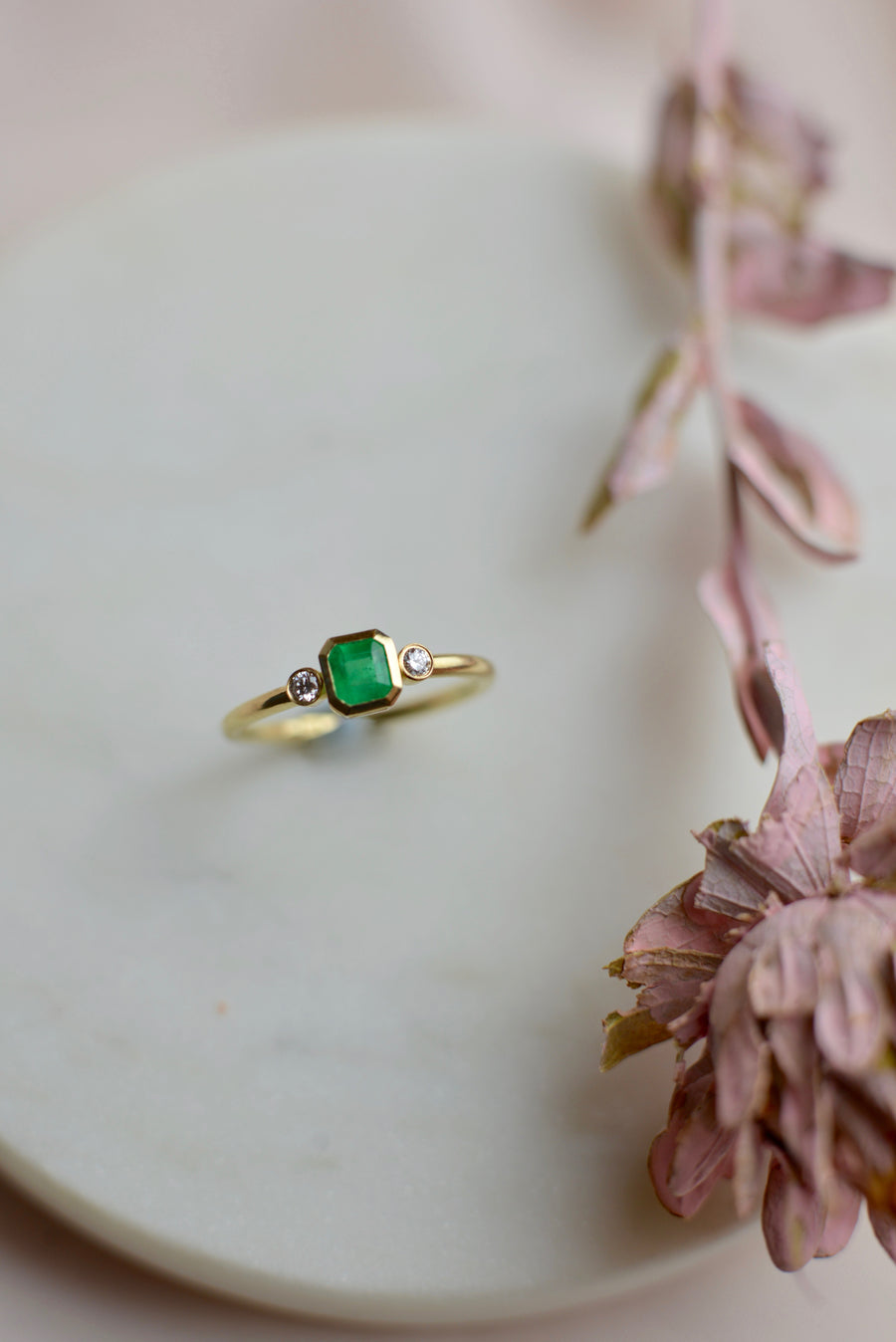 Emerald & Diamond Gyűrű